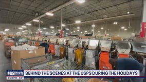 Behind the scenes at USPS during the holidays