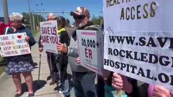 Residents protest over Rockledge Hospital closing