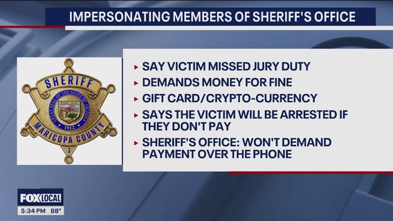 MCSO warns of people impersonating deputies in phone scam