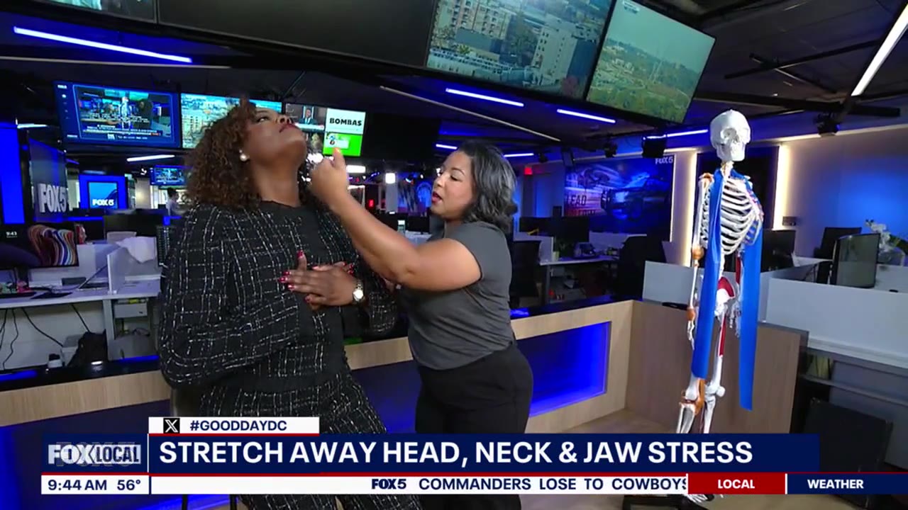 Stretch away neck, back tension