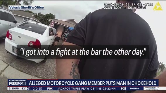 Motorcycle gang member put man in chokehold after bar joke, deputies say