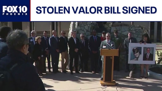 Stolen valor bill signed into law in Arizona