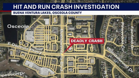 Driver sought in deadly Osceola County hit-and-run crash