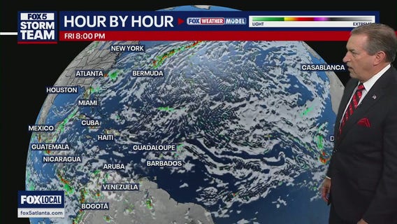 Friday evening forecast