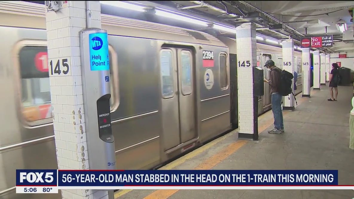 Man brutally stabbed in the head on subway