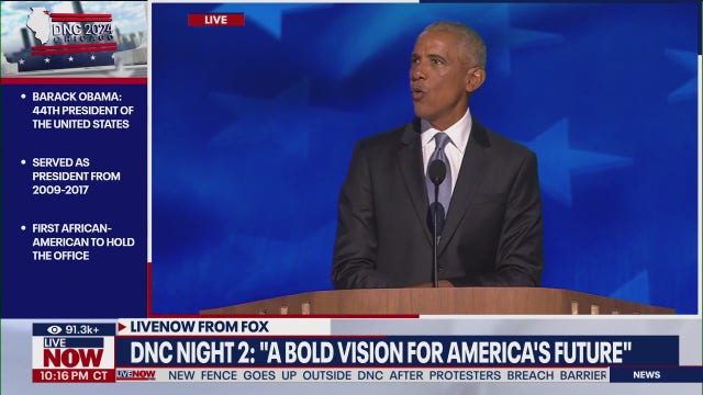 Obamas, Democratic leaders rally for Harris, Walz during 2nd night of DNC