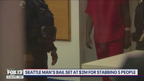 Bail set at $2M for man accused of Seattle stabbing spree