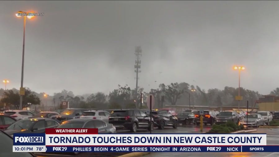 Tornado in New Castle County takes down trees, creates damage