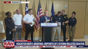 Houston officials give Hurricane Beryl briefing