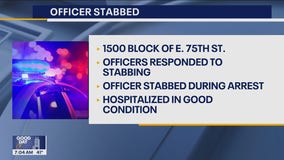 Chicago police officer stabbed while taking person under arrest