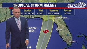 Tropical Storm Helene gaining strength; Florida on alert