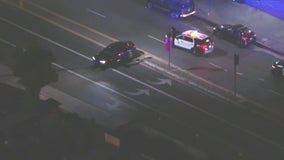 Police chase suspect makes illegal U-turn