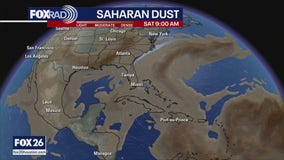 Saharan Dust arrives in Texas