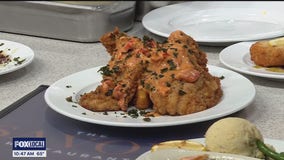 Savoy Restaurant chef makes fried grit cakes