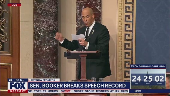 Cory Booker breaks record for longest Senate speech
