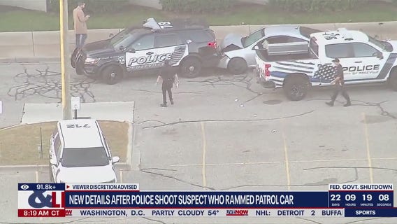 WATCH: Shooting suspect rams patrol vehicle in MI