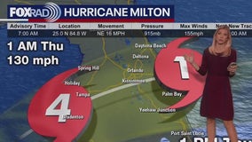 Hurricane Milton downgraded to Cat 4