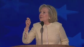 Hillary Clinton rouses Democrats at DNC