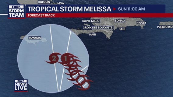 Tracking the tropics: Uncertainty with where Tropical Storm Melissa will go