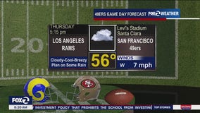 Rain for 49ers v. Rams game