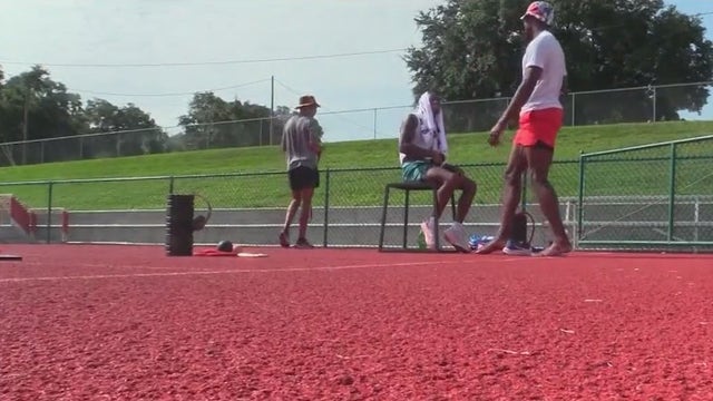 Team USA track team members training in Central Florida for Paris Olympics