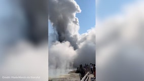 Watch: Yellowstone’s Biscuit Basin explosion sends debris skyward