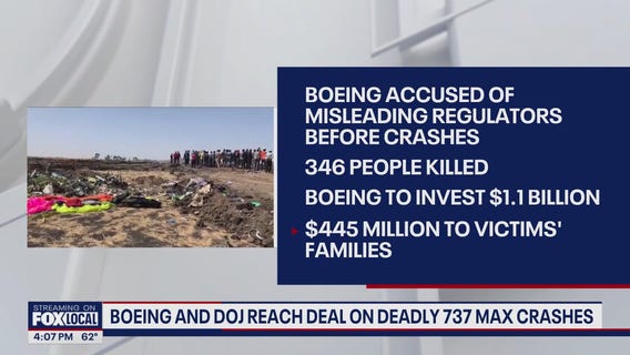 Boeing deal with Justice Department avoids prosecution over 737 Max crashes