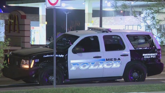 Mesa officer, K-9 involved in crash