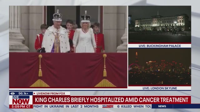 King Charles III briefly hospitalized due to cancer treatment side effects