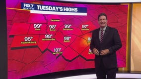 Austin weather: Triple digit heat returns