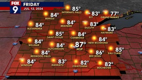 MN weather: Very warm, turning more humid Friday