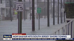 Flooding and rough surf close roads, beaches in Jersey Shore counties