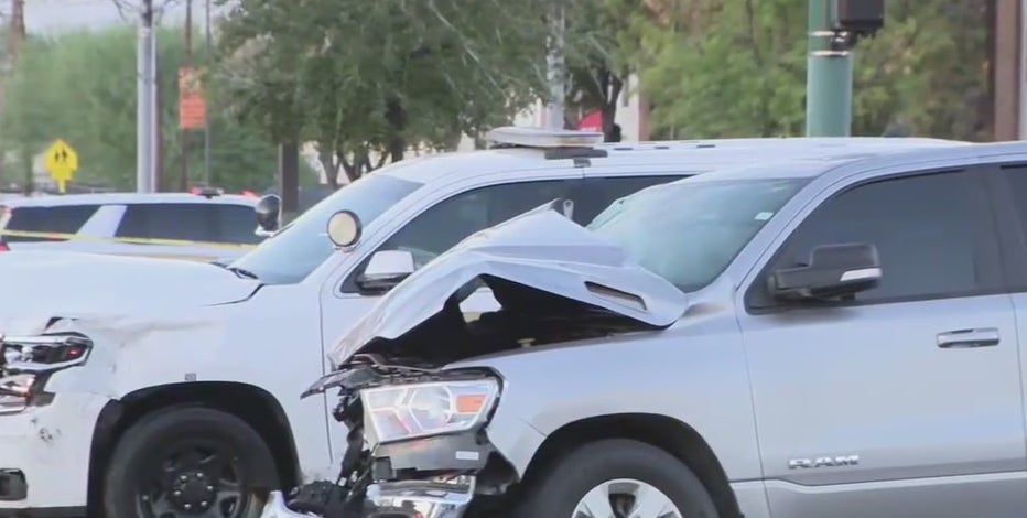 2 Phoenix officers hurt in crash with suspected DUI driver