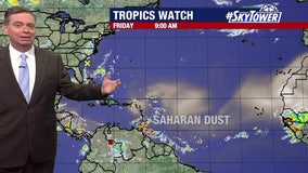 Saharan dust still keeping tropics quiet