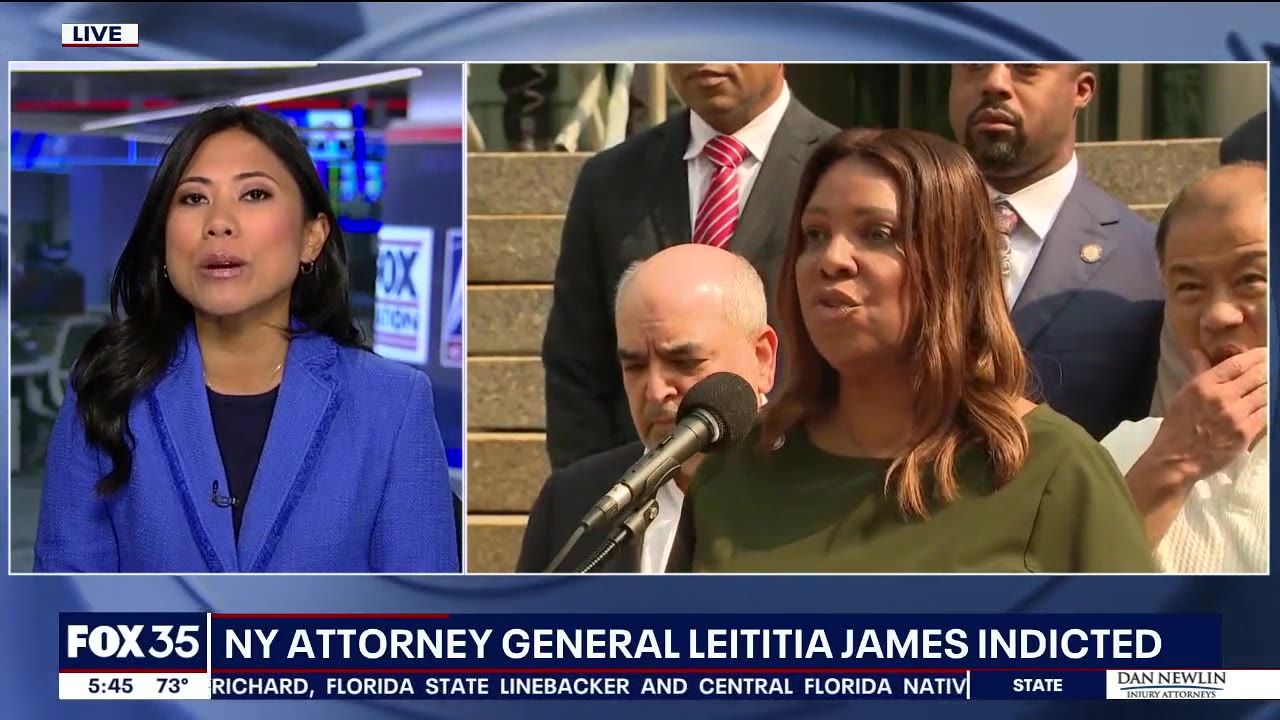 NY AG Letitia James indicted on fraud charge