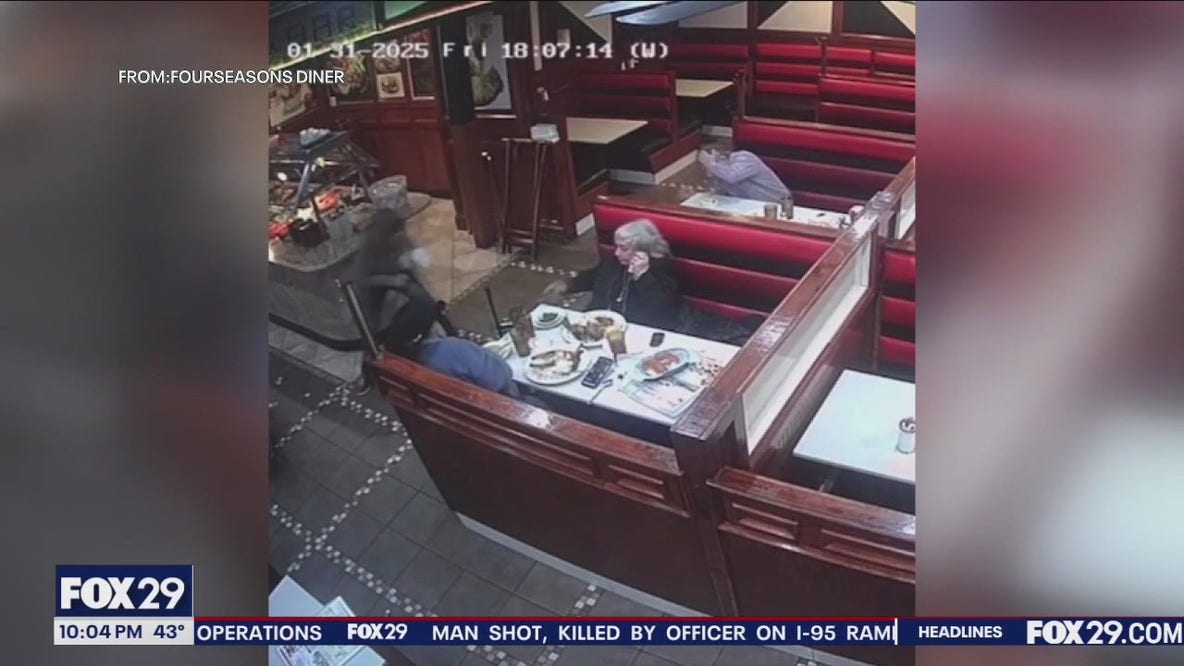 Philly plane crash: Video shows man in diner hit by jet debris