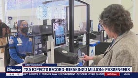 TSA expecting 3 million plus passengers