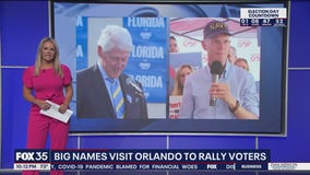 Bill Clinton, Sen. Rick Scott campaign in Central Florida