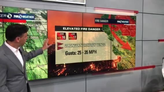 Stronger winds in the Sunday forecast