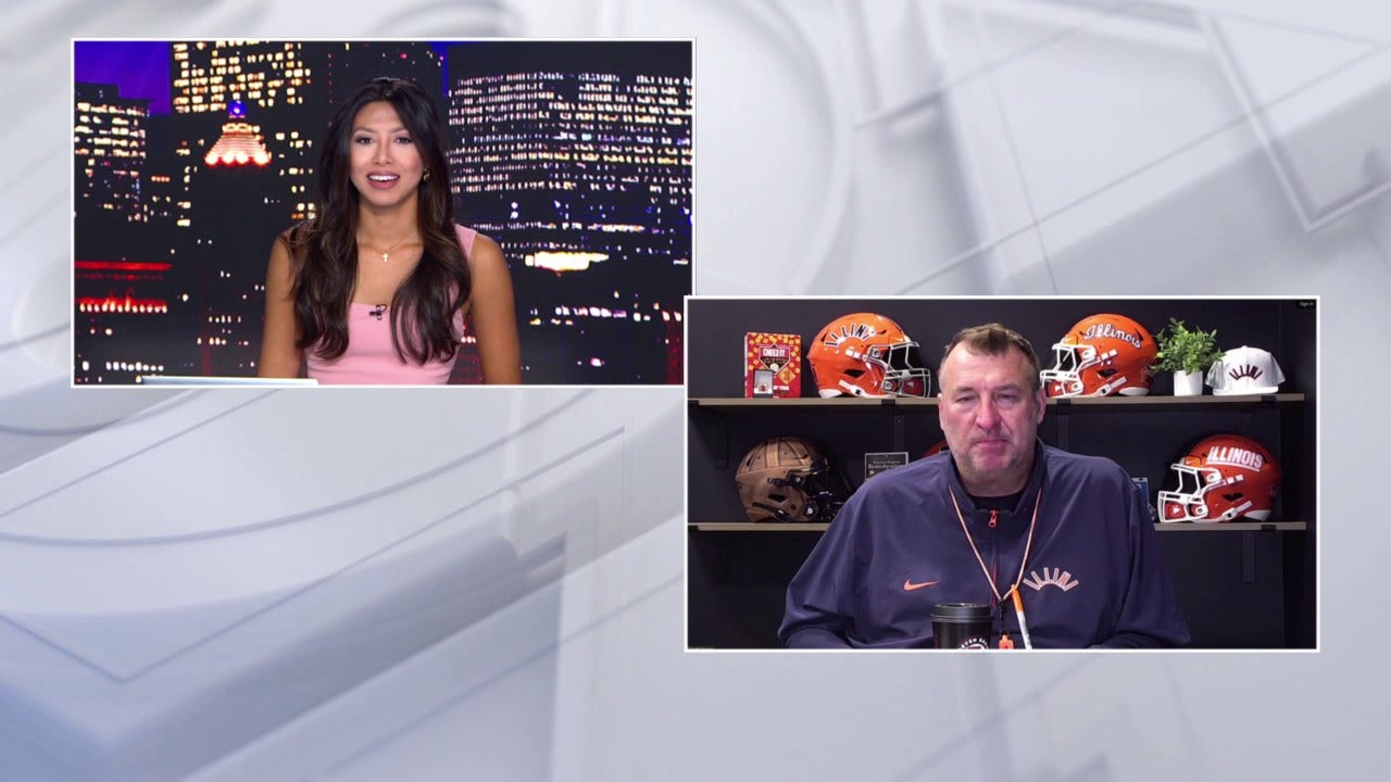 Bret Bielema previews the Illini's top-20 showdown with Indiana | Chicago Sports Tonight
