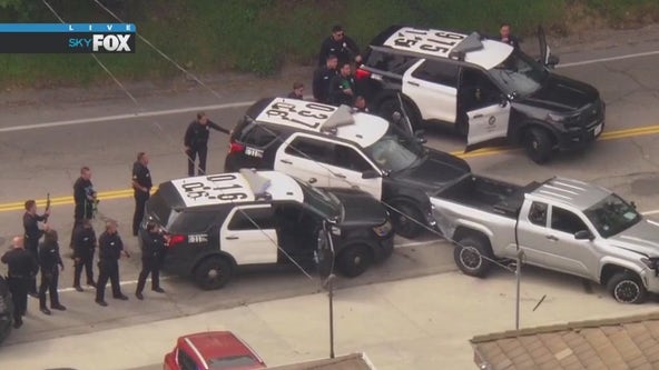LA woman taken into custody following pursuit, hours-long standoff on Coldwater Canyon