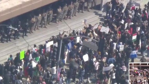 Trump-led Nat'l Guard, civilians meet face to face