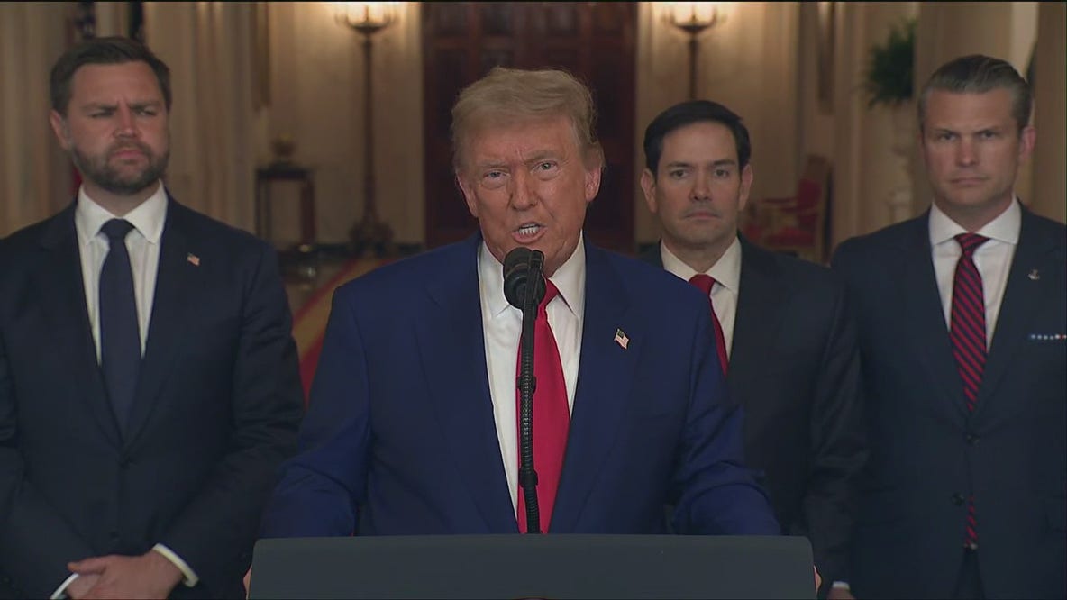 Trump speaks on U.S. bombing of Iranian targets
