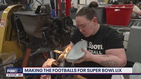 How the footballs for Super Bowl LIX are being made