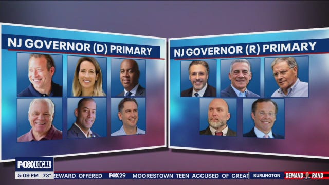 NJ Governor Primary Election Tuesday: Here's what to know