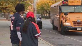 Chicago Bear Kyler Gordon plays principal for the day