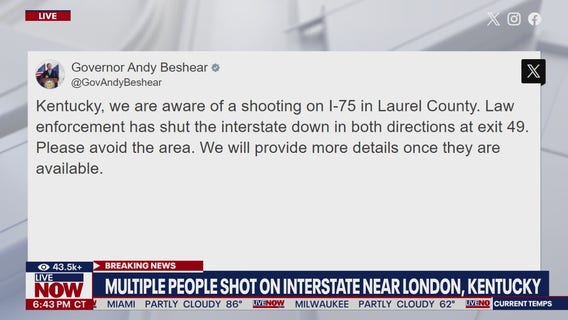 Active shooter on Kentucky's I-75: multiple shot, person of interest identified