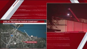 Fire at Sanford tissue factory