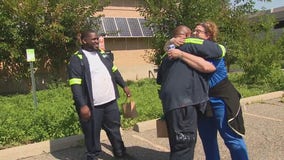 Detroit blight crew removes graffiti from nonprofit wall