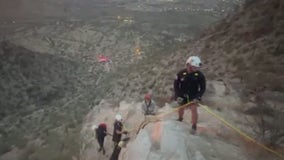 Free climb hiker rescued off South Mountain